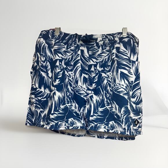 Sperry Mens Swim Trunks Size XL Blue Floral New NWT Board Casual Lined Shorts - Picture 1 of 8